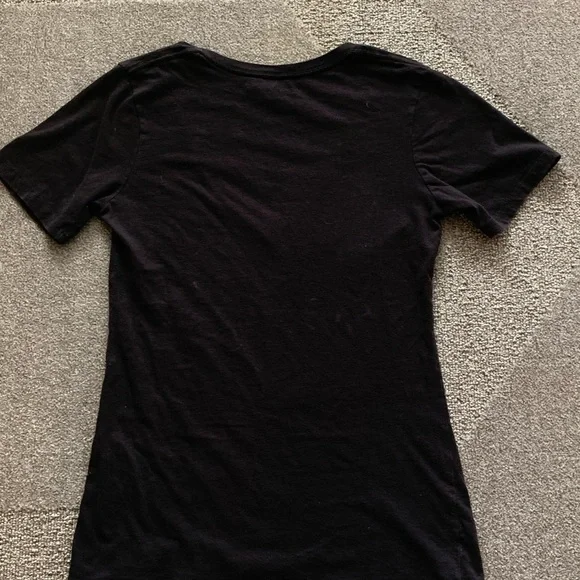 Dallas Cowboys Black Short Sleeve V-neck Tee Shirt - Picture 4 of 5